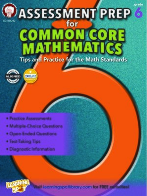 cover image of Assessment Prep for Common Core Mathematics, Grade 6